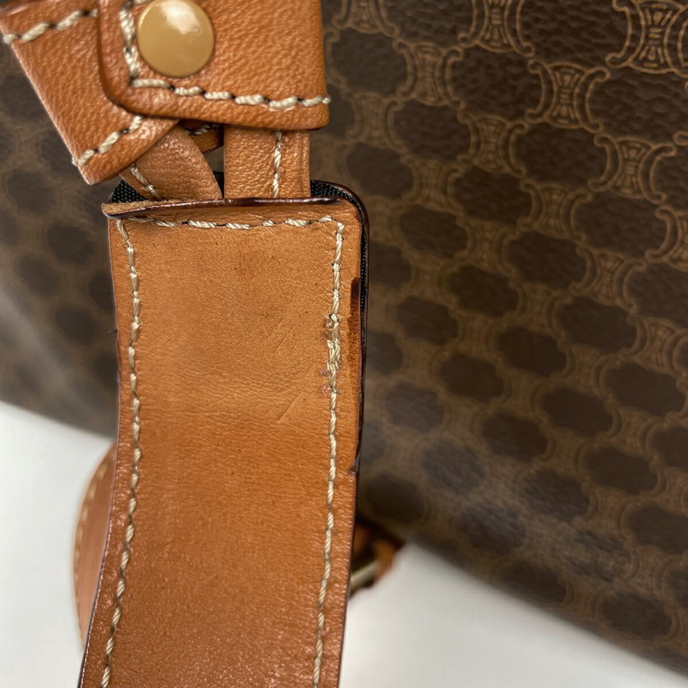 Celine Macadam Pattern Diagonal Canvas Shoulder B… - image 4